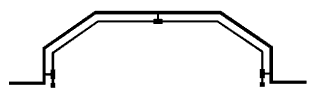 Angled bay bracket layout