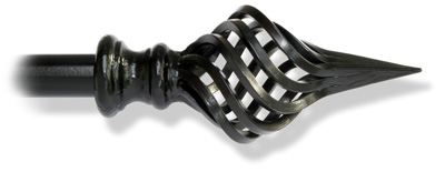Spiked Basket finial